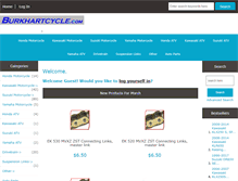 Tablet Screenshot of burkhartcycle.com